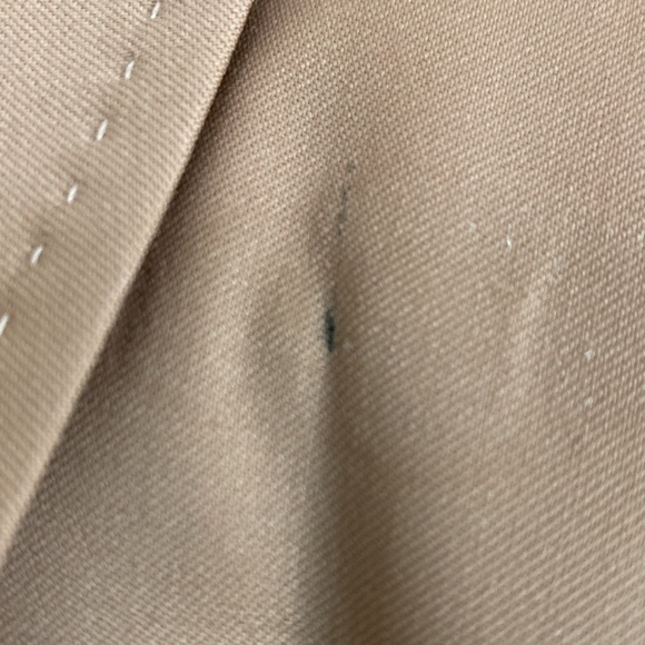 Two piece tan virgin wool suit. Size 16. - Picture 2 of 9